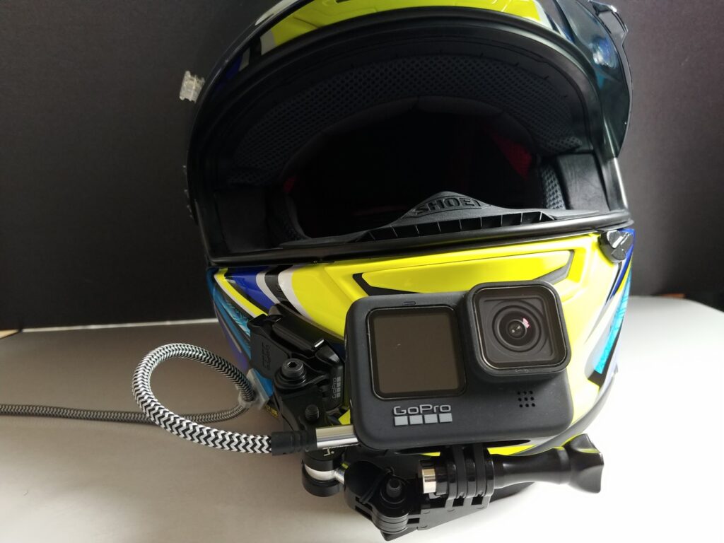 ダークブラウン 茶色 ザクティウェアラブルカメラ用着脱・固定式ヘルメットマウント AX-HM250 1個
